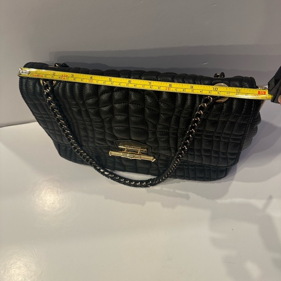 Aimee Kestenberg Black Quilted Shoulder Bag with Gold Chain - Picture 12 of 15